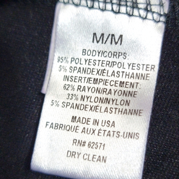 RED Saks Fifth Avenue Faux Leather Black Midi Sleeveless Dress Size Medium #522 - Picture 9 of 10